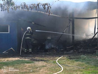 Масштабна пожежа на Буковині охопила кілька будинків на вулиці: деталі від рятувальників