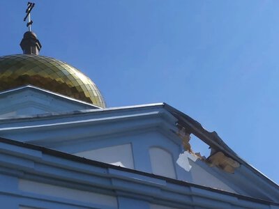  Російський дрон пошкодив Стрітенський собор у Херсоні. ФОТО 