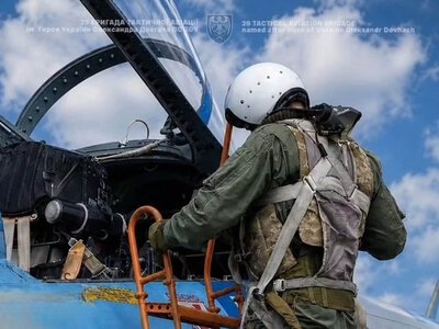 Льотчик винищувача Су-27 точним ударом знищив артилерійську позицію росіян на Запоріжжі