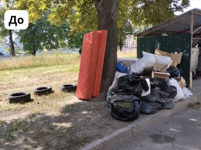У Рівному комунальники прибрали стихійні скупчення сміття на кількох вулицях