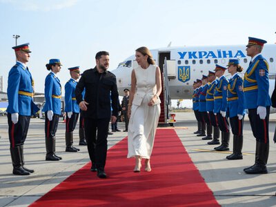 Зеленський вперше за час президентства прибув до Сербії