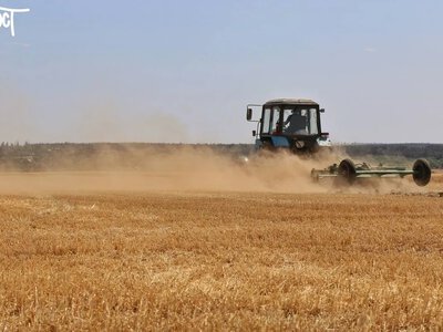 Два працівники поранені, три комбайни пошкоджені на Бериславщині
