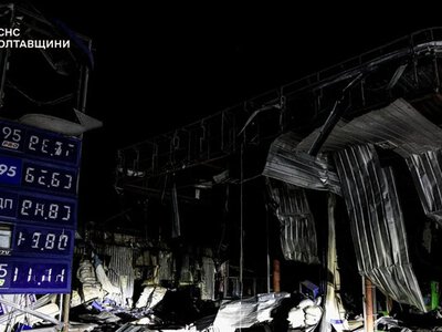 Усі АЗС в Опішнянській громаді зруйновані через атаку дронів