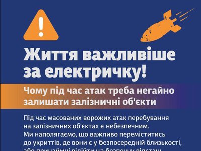 Укрзалізниця опублікувала алгоритм дій для пасажирів під час повітряної тривоги