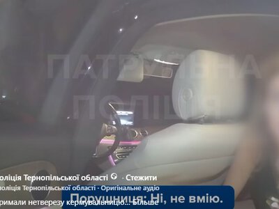У Тернополі затримали нетверезу кермувальницю (відео)