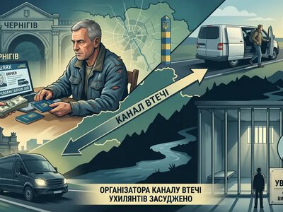 «Волонтер» на папері: у Чернігові організатор схеми втечі ухилянтів отримав 7 років колонії