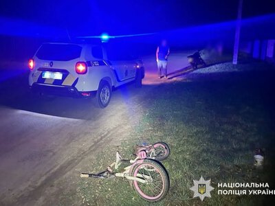 У Миргородському районі мотоцикл зіткнувся з велосипедом, за кермом якого була дитина