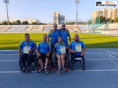 Паралегкоатлети з Житомирщини вибороли дев’ять медалей на чемпіонаті України