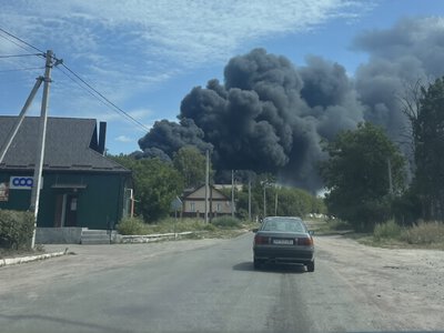 На Рівненщині пролунав вибух. Горить підприємство, що виробляє будматеріали