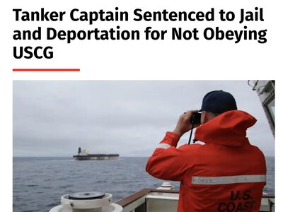 У США засудили капітана танкера тіньового флоту РФ