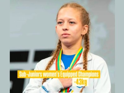 Юна пауерліфтерка з Вінниці перемогла на чемпіонаті Європи