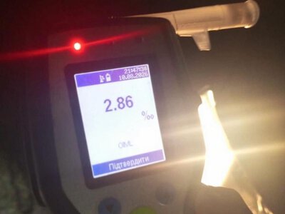 У Сарнах патрульні зупинили водія з 2,86 проміле алкоголю