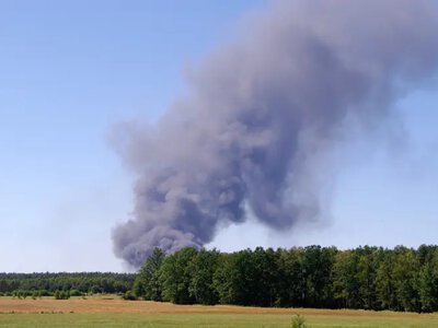 Атака дронів на Київщину 12 серпня: під Броварами загорілися склади, є постраждалий