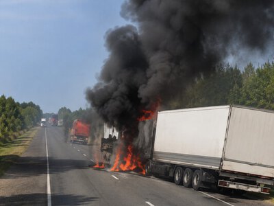 Спалені іранські вантажівки на білорусько-російському пункті пропуску неподалік Чернігівщини: Лукашенко мовчить про інцидент (Відео)