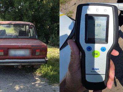  На Сумщині водій із 1,80 проміле керував автомобілем без прав 