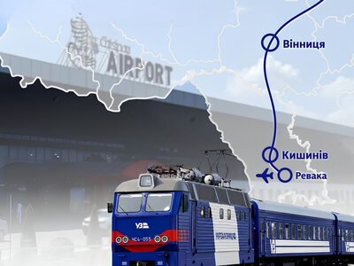 Українців безкоштовно довозитимуть в аеропорт Молдови: потяг Київ – Кишинів матиме нову зупинку
