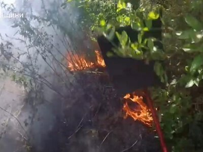На Рівненщині за добу рятувальники 10 разів гасили пожежі на відкритих територіях