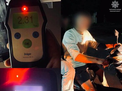 На Рівненщині 18-річний водій двічі за ніч сів за кермо електроскутера напідпитку
