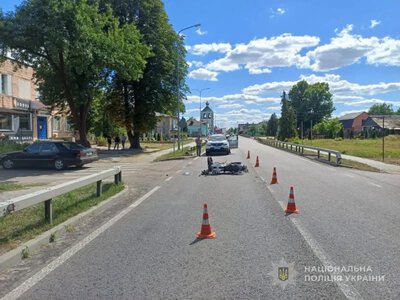 У Башликах сталася аварія з 16-річним мотоциклістом