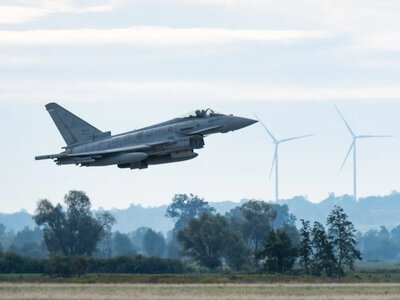Вночі дрон над Латвою збив пілот італійського винищувача
