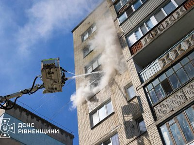 У Рівному горіла багатоповерхівка: врятували жінку та дитину