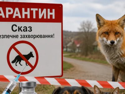У Білополі на Локачинщині ввели карантин через сказ лисиці