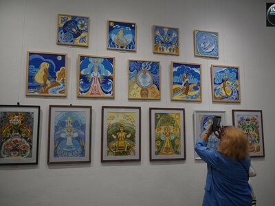 Тут оживають першоджерела – до 35-річчя Незалежності України у Миколаєві відкрилася виставка «Територія розпису» (ФОТО)