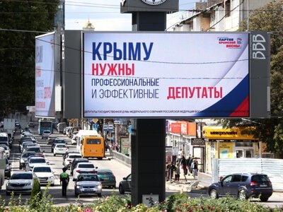 «Щасливі» люди на тлі порожніх бензоколонок». Як анексований Крим під час кризи готують до незаконних виборів до Державної думи Росії