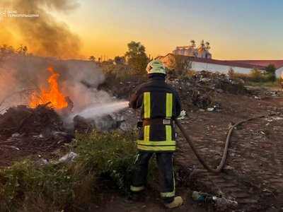 Пожежа на Бережанщині завершилася госпіталізацією чоловіка