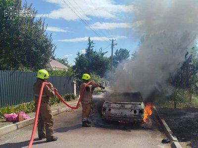 У суботу в Кременчуцькому районі згорів автомобіль