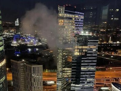 Під Москвою після атаки дронів загорілися великі логістичні хаби