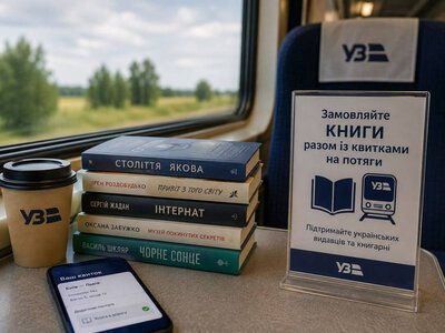 “Укрзалізниця” запустила продаж книг разом із квитками на потяги
