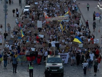 У Києві тисяча людей вийшла на ходу з вимогою повернути Федорова до Міноборони