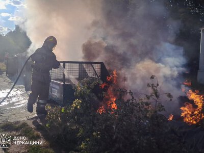 У Мошнах під час пожежі сухої рослинності постраждала жінка