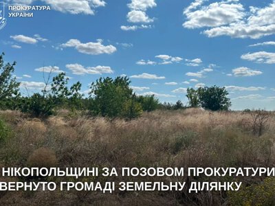 На Нікопольщині громаді повернули землю вартістю майже 4 млн грн