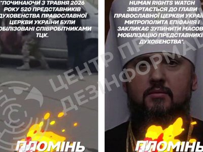 ЦПД: росіяни поширюють фейкове відео про нібито мобілізацію 500 священників ПЦУ