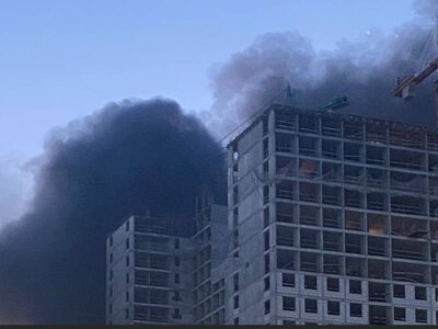 Омріяна “двіжуха” у Підмосков’ї – горять будинки через уламки, ймовірно уражений завод (ФОТО, ВІДЕО)