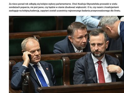 Майже половина поляків не хоче продовження правління коаліції Туска