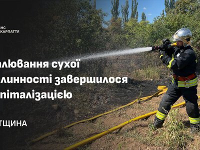 Під час спалювання сухостою отримав опіки житель Хустщини