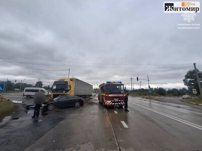 На 151-му кілометрі траси М-07 біля Коростеня сталася аварія
