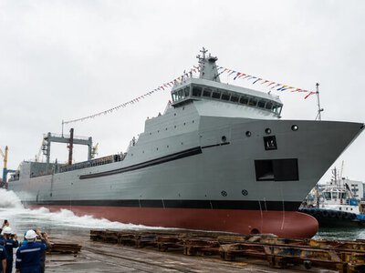 HD Hyundai спустила на воду в Перу перший локально збудований військовий корабель