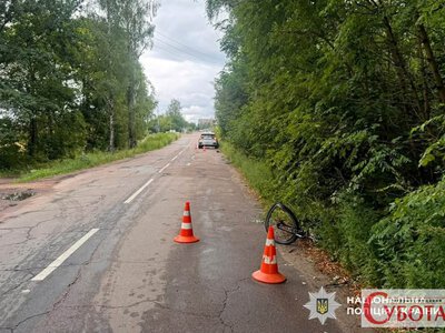 У Житомирі під колеса КІА потрапив 8-річний волосипедист: хлопчика госпіталізували