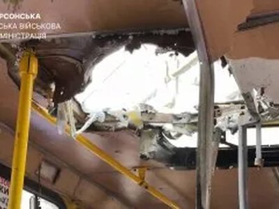 90-річна жінка загинула під час атаки дрона на маршрутку в Херсоні