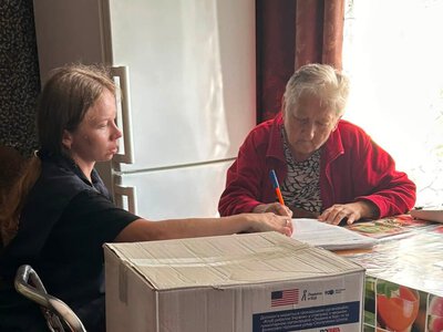 В Ображіївці надали гуманітарну допомогу родинам, які потребують підтримки