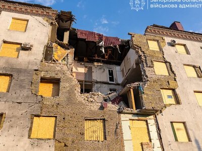 У Запоріжжі відновлять будинок на Незалежної України, в який у липні влучив КАБ