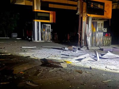 Вночі росіяни вразили ще одну АЗС у Харкові
