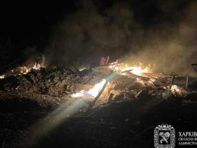 Росіяни вночі атакували шістьма дронами Леб'яже в Харківській області. Загинули двоє жінок