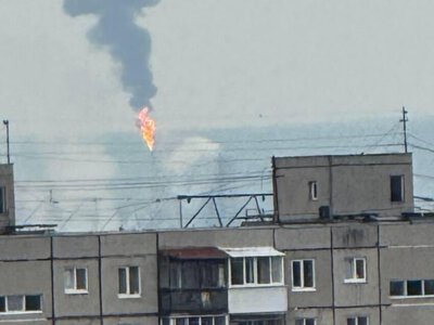 У Пермі після атаки дронів сталась пожежа неподалік НПЗ «Лукойл-Пермнефтеоргсинтез»
