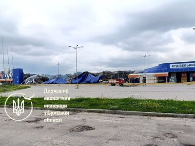 Масована атака росіян на “Епіцентр” у Сумах спричинила мільярдні екологічні збитки