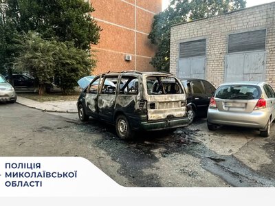 У Південноукраїнську чоловік через конфлікт із сусідом підпалив автомобіль (ФОТО)